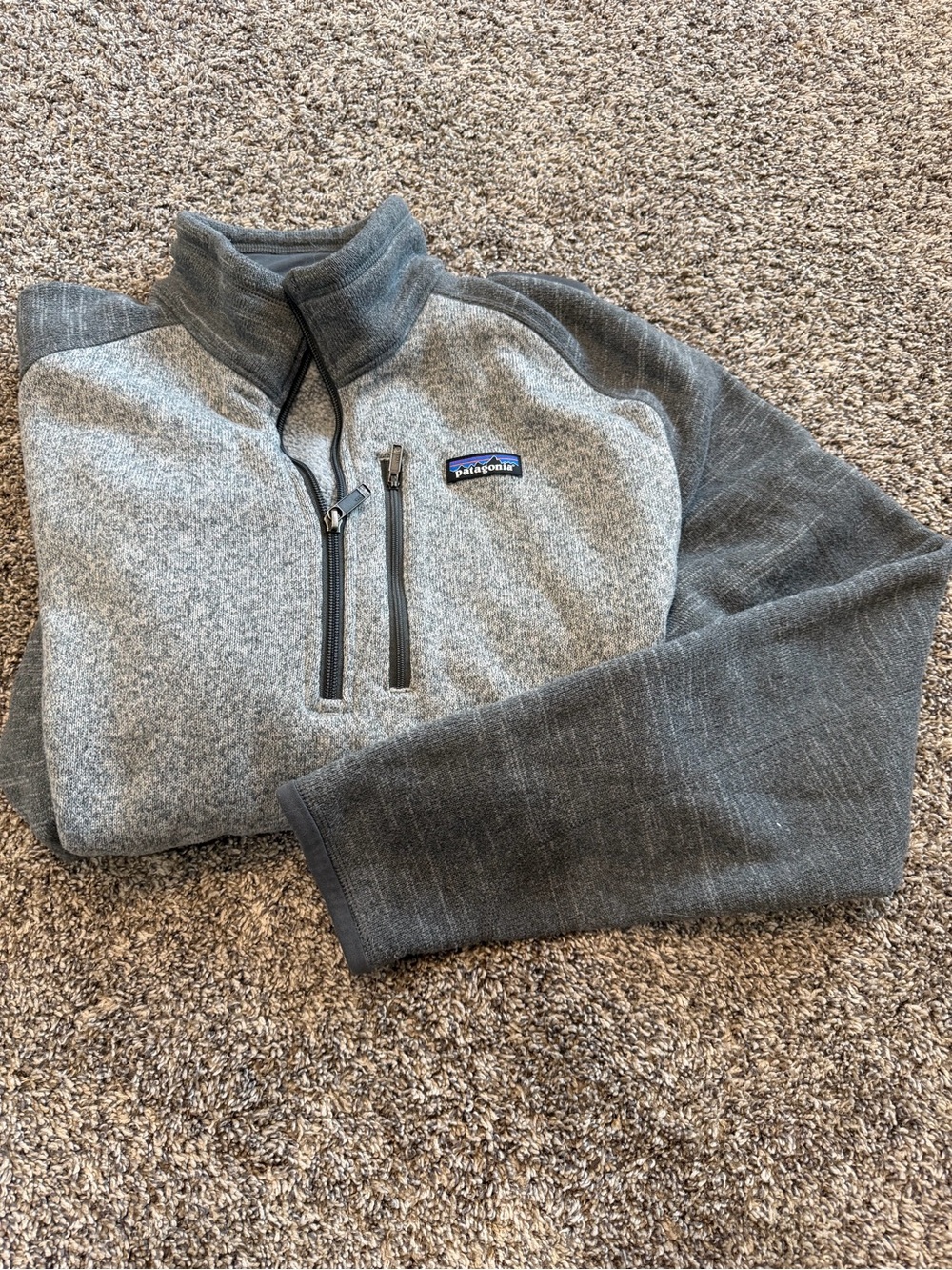 Patagonia Men’s Gray Half-Zip Sweater